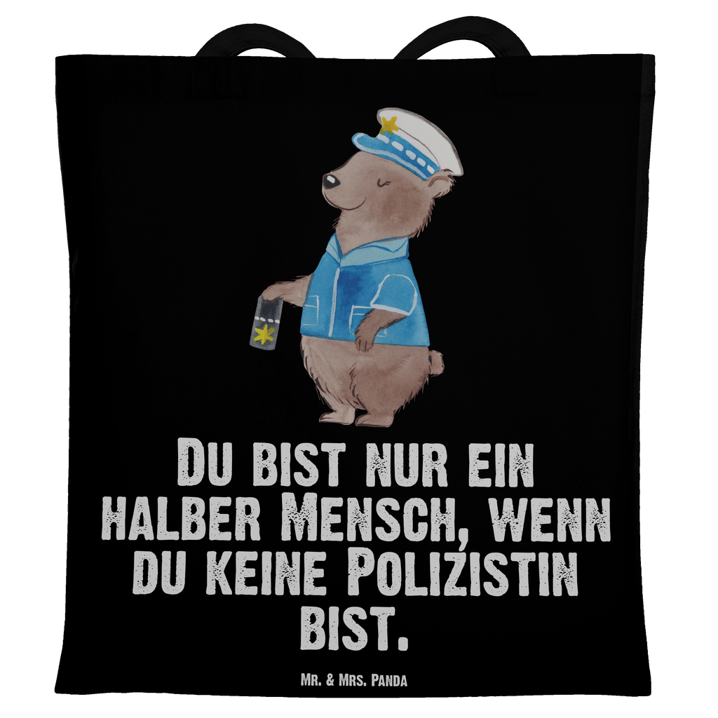 Tragetasche Polizistin mit Herz Beuteltasche, Beutel, Einkaufstasche, Jutebeutel, Stoffbeutel, Beruf, Ausbildung, Jubiläum, Abschied, Rente, Kollege, Kollegin, Geschenk, Schenken, Arbeitskollege, Mitarbeiter, Firma, Danke, Dankeschön, Polizistin, Polizeibeamtin, Wachfrau, Cop, Polizei, Studium