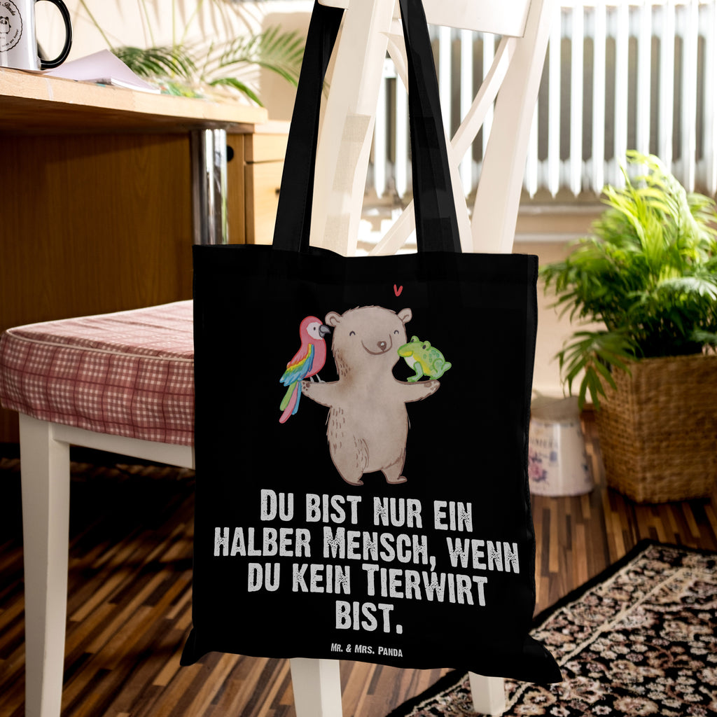 Tragetasche Tierwirt mit Herz Beuteltasche, Beutel, Einkaufstasche, Jutebeutel, Stoffbeutel, Beruf, Ausbildung, Jubiläum, Abschied, Rente, Kollege, Kollegin, Geschenk, Schenken, Arbeitskollege, Mitarbeiter, Firma, Danke, Dankeschön, Landwirt; Bauer, Tierwirt, Agronom, Farmer, Bauernhof
