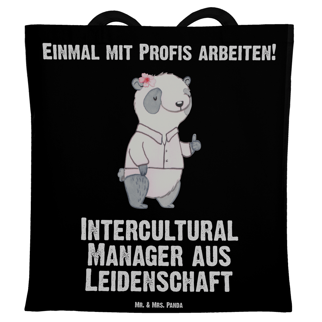Tragetasche Intercultural Manager aus Leidenschaft Beuteltasche, Beutel, Einkaufstasche, Jutebeutel, Stoffbeutel, Beruf, Ausbildung, Jubiläum, Abschied, Rente, Kollege, Kollegin, Geschenk, Schenken, Arbeitskollege, Mitarbeiter, Firma, Danke, Dankeschön