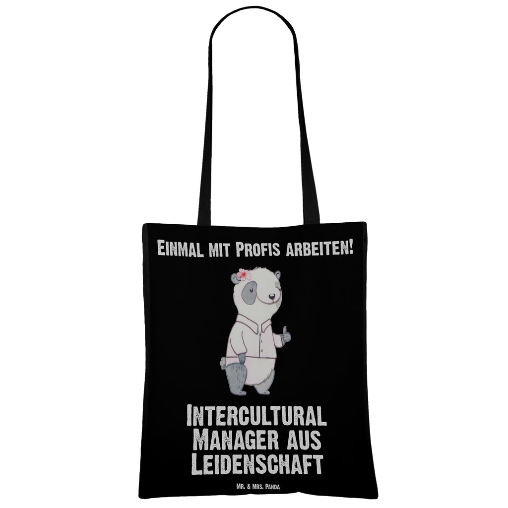 Tragetasche Intercultural Manager aus Leidenschaft Beuteltasche, Beutel, Einkaufstasche, Jutebeutel, Stoffbeutel, Beruf, Ausbildung, Jubiläum, Abschied, Rente, Kollege, Kollegin, Geschenk, Schenken, Arbeitskollege, Mitarbeiter, Firma, Danke, Dankeschön