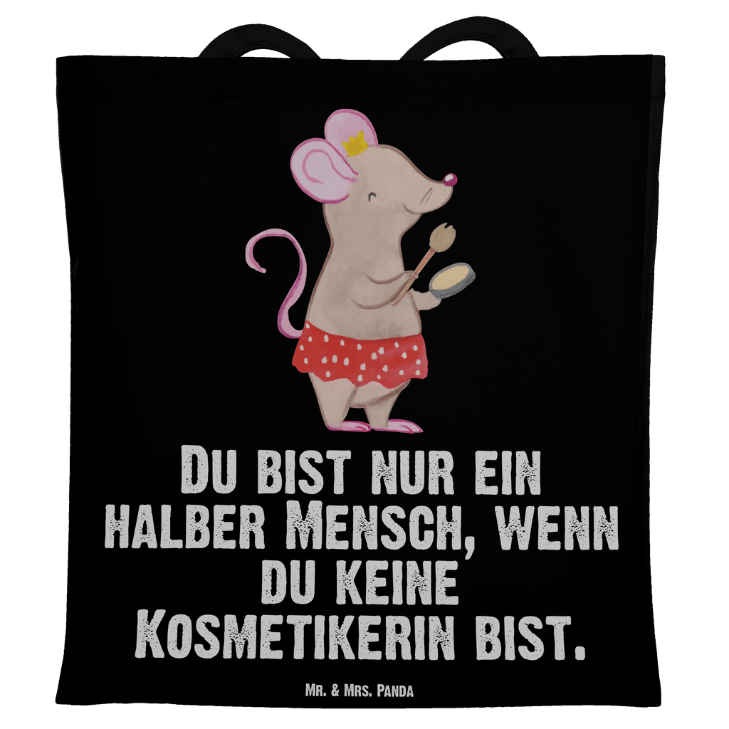 Tragetasche Kosmetikerin mit Herz Beuteltasche, Beutel, Einkaufstasche, Jutebeutel, Stoffbeutel, Beruf, Ausbildung, Jubiläum, Abschied, Rente, Kollege, Kollegin, Geschenk, Schenken, Arbeitskollege, Mitarbeiter, Firma, Danke, Dankeschön, Kosmetikerin, Make Up Artist, Maskenbildnerin, Visagistin, Beauty Salon, Kosmetikstudio, Eröffnung