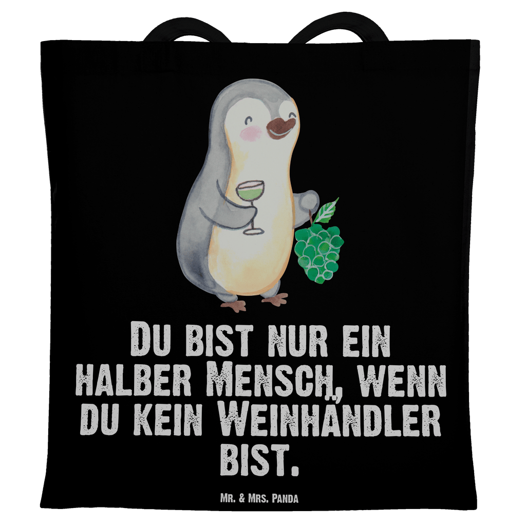 Tragetasche Weinhändler mit Herz Beuteltasche, Beutel, Einkaufstasche, Jutebeutel, Stoffbeutel, Beruf, Ausbildung, Jubiläum, Abschied, Rente, Kollege, Kollegin, Geschenk, Schenken, Arbeitskollege, Mitarbeiter, Firma, Danke, Dankeschön