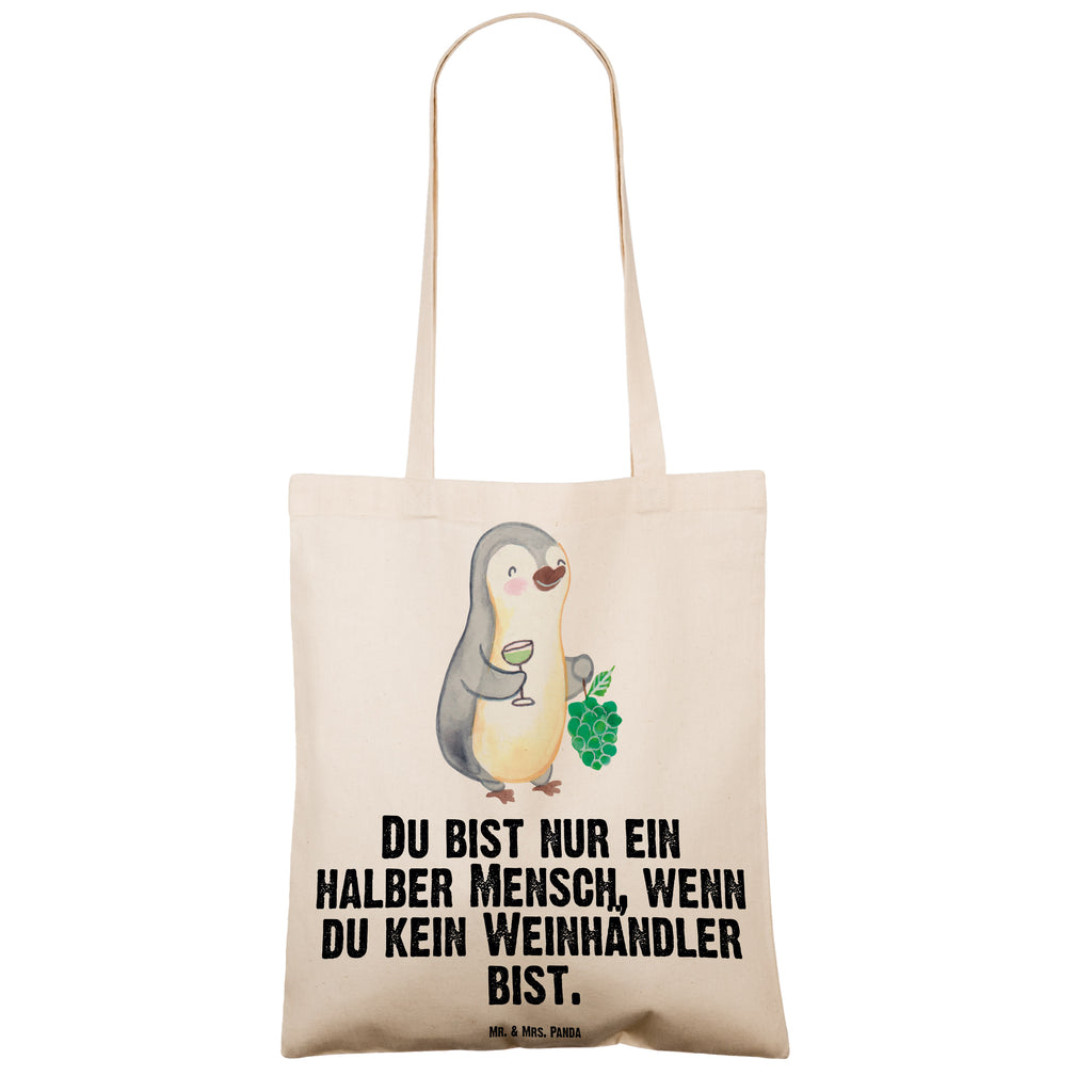 Tragetasche Weinhändler mit Herz Beuteltasche, Beutel, Einkaufstasche, Jutebeutel, Stoffbeutel, Beruf, Ausbildung, Jubiläum, Abschied, Rente, Kollege, Kollegin, Geschenk, Schenken, Arbeitskollege, Mitarbeiter, Firma, Danke, Dankeschön