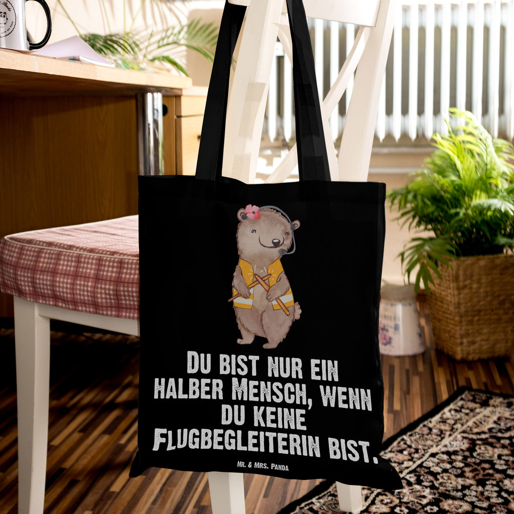 Tragetasche Flugbegleiterin mit Herz Beuteltasche, Beutel, Einkaufstasche, Jutebeutel, Stoffbeutel, Beruf, Ausbildung, Jubiläum, Abschied, Rente, Kollege, Kollegin, Geschenk, Schenken, Arbeitskollege, Mitarbeiter, Firma, Danke, Dankeschön, Flugbegleiterin, Stewardess, Flugstewardess, Flight-Attendant