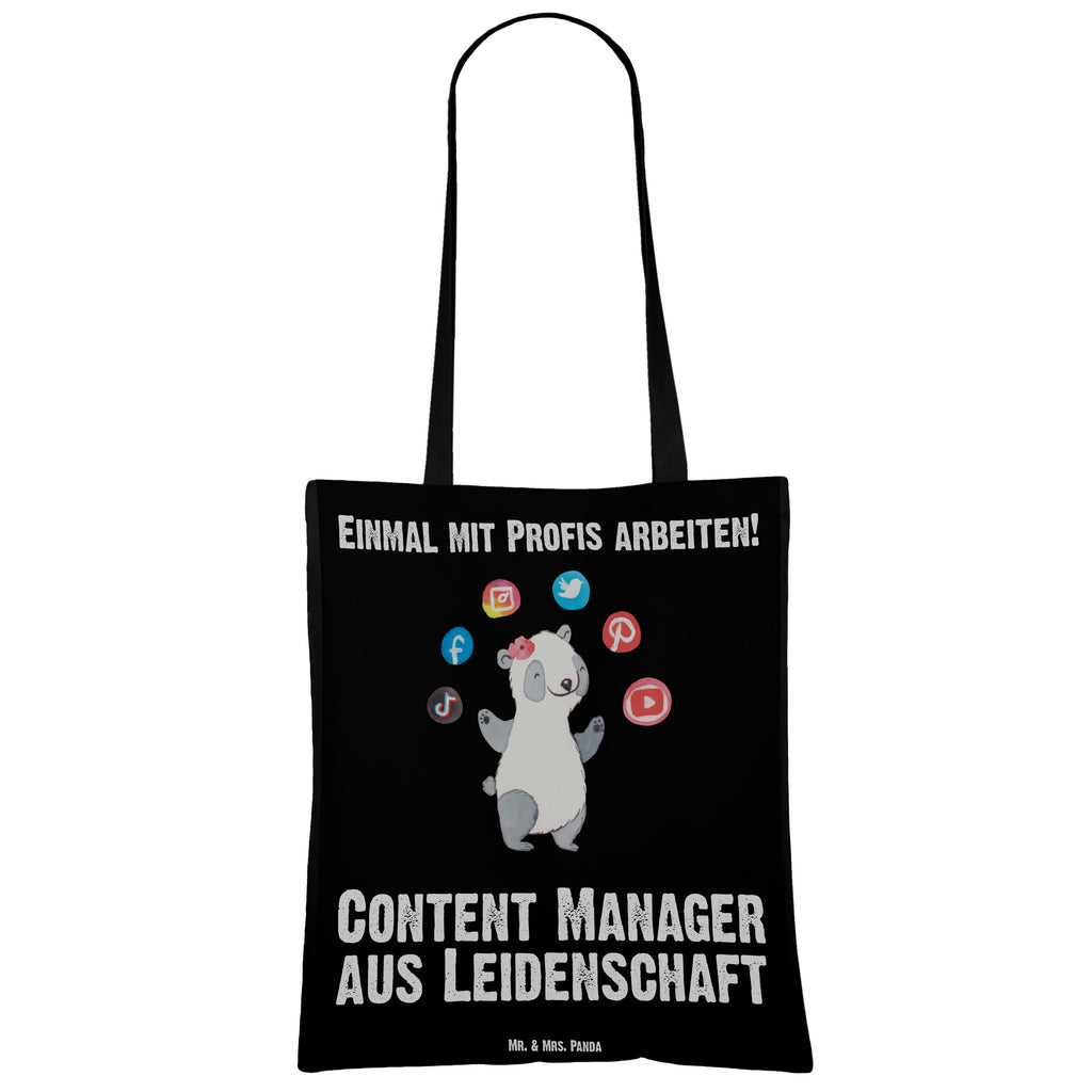 Tragetasche Content Manager aus Leidenschaft Beuteltasche, Beutel, Einkaufstasche, Jutebeutel, Stoffbeutel, Beruf, Ausbildung, Jubiläum, Abschied, Rente, Kollege, Kollegin, Geschenk, Schenken, Arbeitskollege, Mitarbeiter, Firma, Danke, Dankeschön