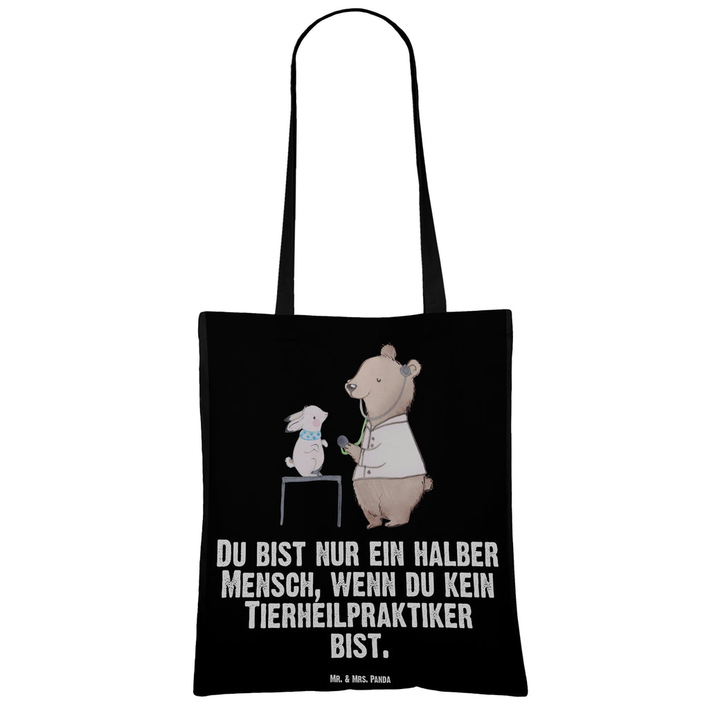 Tragetasche Tierheilpraktiker mit Herz Beuteltasche, Beutel, Einkaufstasche, Jutebeutel, Stoffbeutel, Beruf, Ausbildung, Jubiläum, Abschied, Rente, Kollege, Kollegin, Geschenk, Schenken, Arbeitskollege, Mitarbeiter, Firma, Danke, Dankeschön