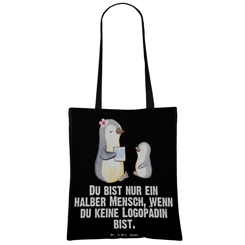 Tragetasche Logopädin mit Herz Beuteltasche, Beutel, Einkaufstasche, Jutebeutel, Stoffbeutel, Beruf, Ausbildung, Jubiläum, Abschied, Rente, Kollege, Kollegin, Geschenk, Schenken, Arbeitskollege, Mitarbeiter, Firma, Danke, Dankeschön, Logopädin, Logopädie, Studium
