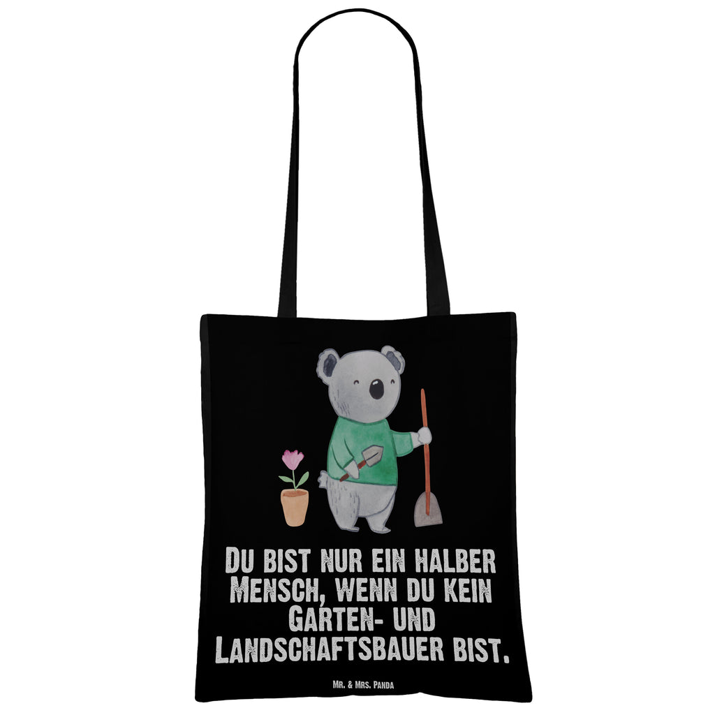 Tragetasche Garten- und Landschaftsbauer mit Herz Beuteltasche, Beutel, Einkaufstasche, Jutebeutel, Stoffbeutel, Beruf, Ausbildung, Jubiläum, Abschied, Rente, Kollege, Kollegin, Geschenk, Schenken, Arbeitskollege, Mitarbeiter, Firma, Danke, Dankeschön, Gärtner, Gartenplaner, Gärtnerei, Gartenbau, Hobbygärtner, Garten- und Landschaftsbauer