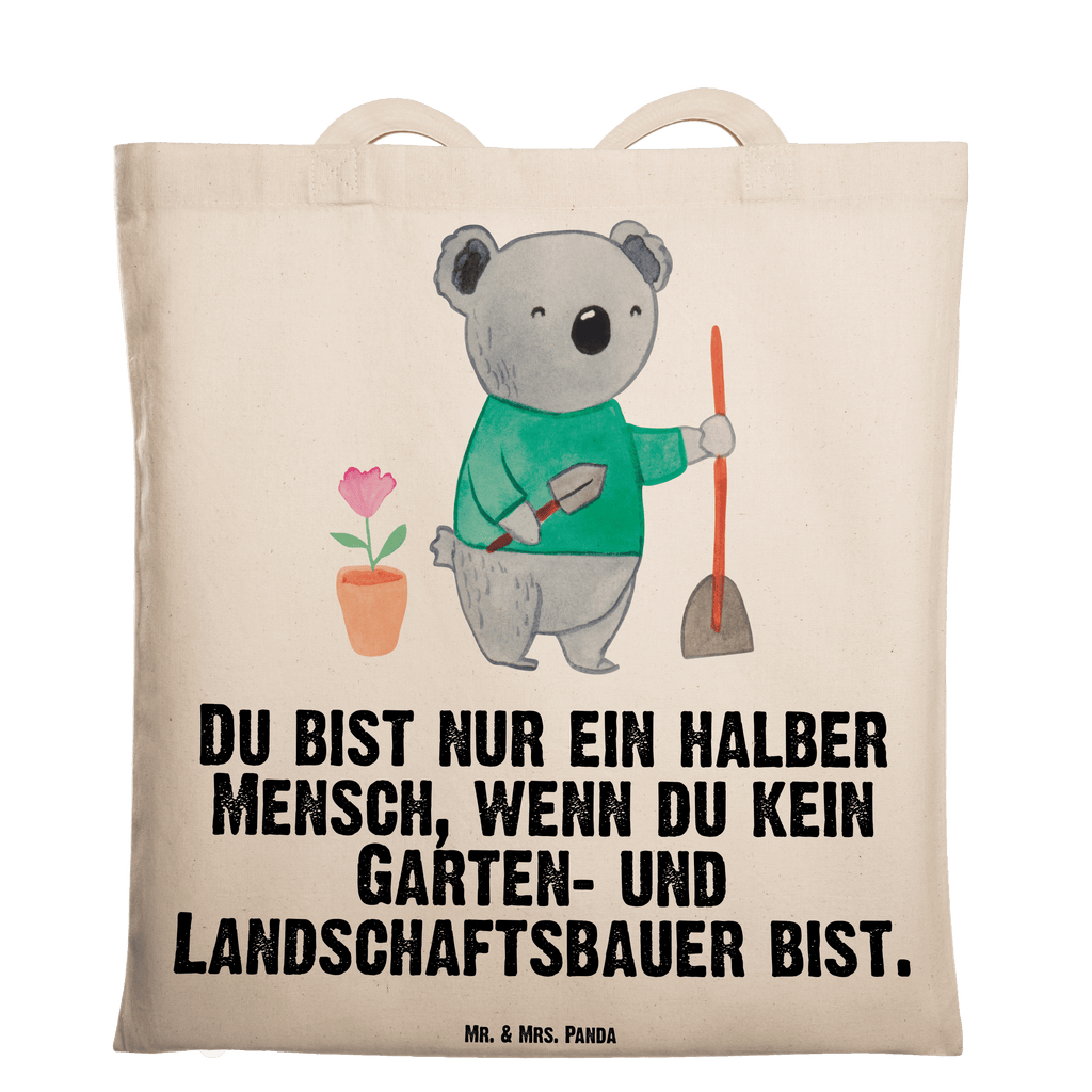 Tragetasche Garten- und Landschaftsbauer mit Herz Beuteltasche, Beutel, Einkaufstasche, Jutebeutel, Stoffbeutel, Beruf, Ausbildung, Jubiläum, Abschied, Rente, Kollege, Kollegin, Geschenk, Schenken, Arbeitskollege, Mitarbeiter, Firma, Danke, Dankeschön, Gärtner, Gartenplaner, Gärtnerei, Gartenbau, Hobbygärtner, Garten- und Landschaftsbauer
