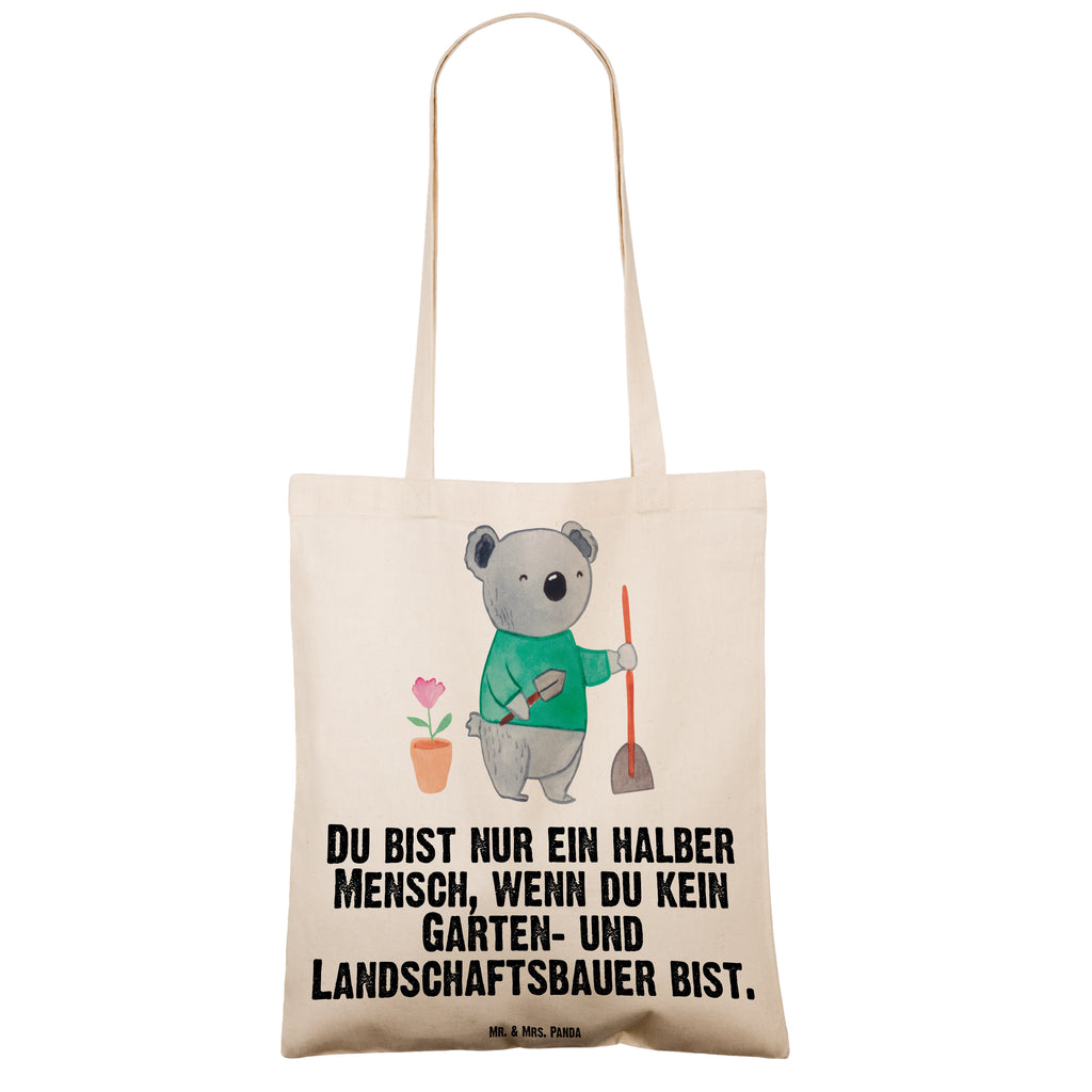 Tragetasche Garten- und Landschaftsbauer mit Herz Beuteltasche, Beutel, Einkaufstasche, Jutebeutel, Stoffbeutel, Beruf, Ausbildung, Jubiläum, Abschied, Rente, Kollege, Kollegin, Geschenk, Schenken, Arbeitskollege, Mitarbeiter, Firma, Danke, Dankeschön, Gärtner, Gartenplaner, Gärtnerei, Gartenbau, Hobbygärtner, Garten- und Landschaftsbauer