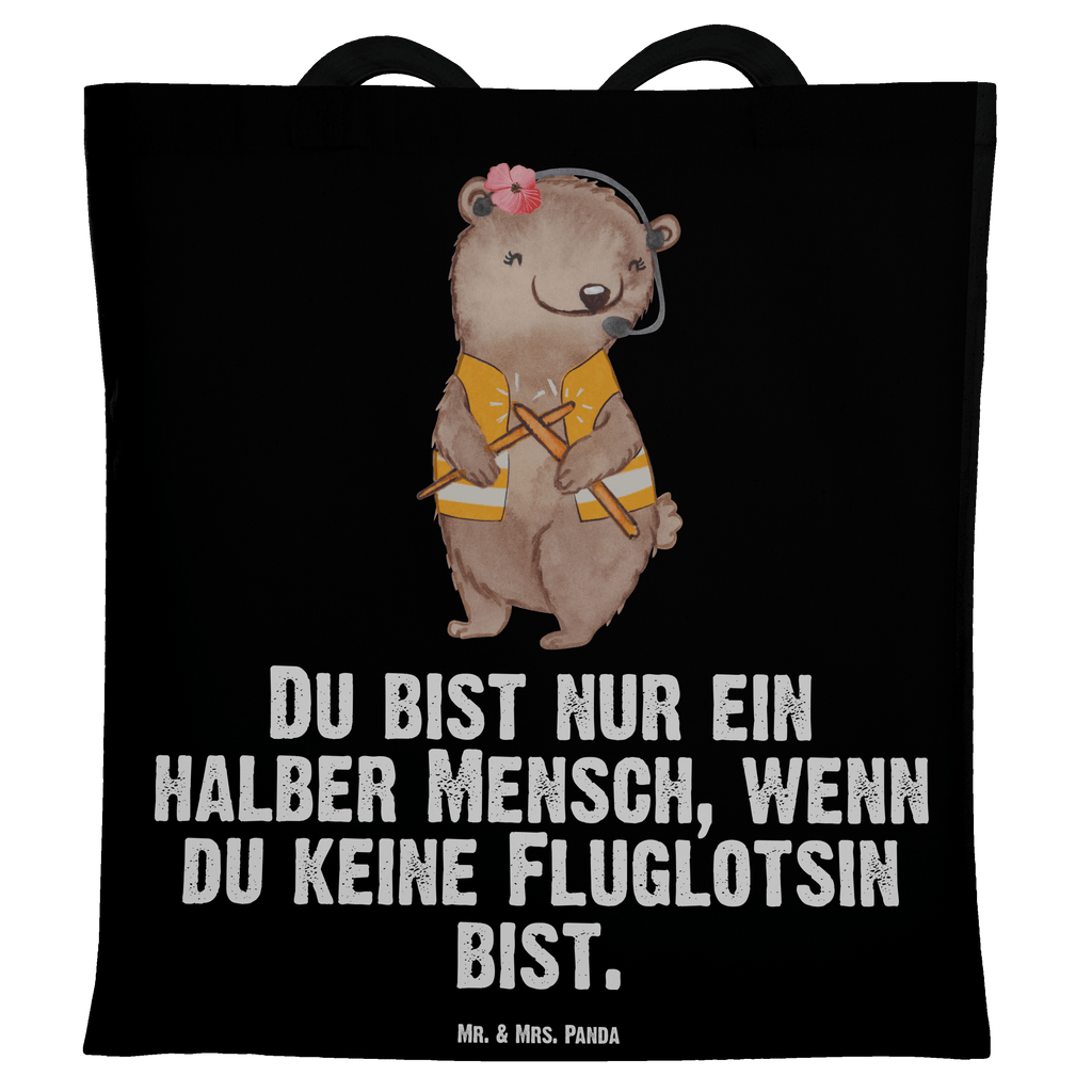 Tragetasche Fluglotsin mit Herz Beuteltasche, Beutel, Einkaufstasche, Jutebeutel, Stoffbeutel, Beruf, Ausbildung, Jubiläum, Abschied, Rente, Kollege, Kollegin, Geschenk, Schenken, Arbeitskollege, Mitarbeiter, Firma, Danke, Dankeschön, Fluglotsin, Flugverkehrsleiterin, Luftfahrtpersonal, Flugsicherung