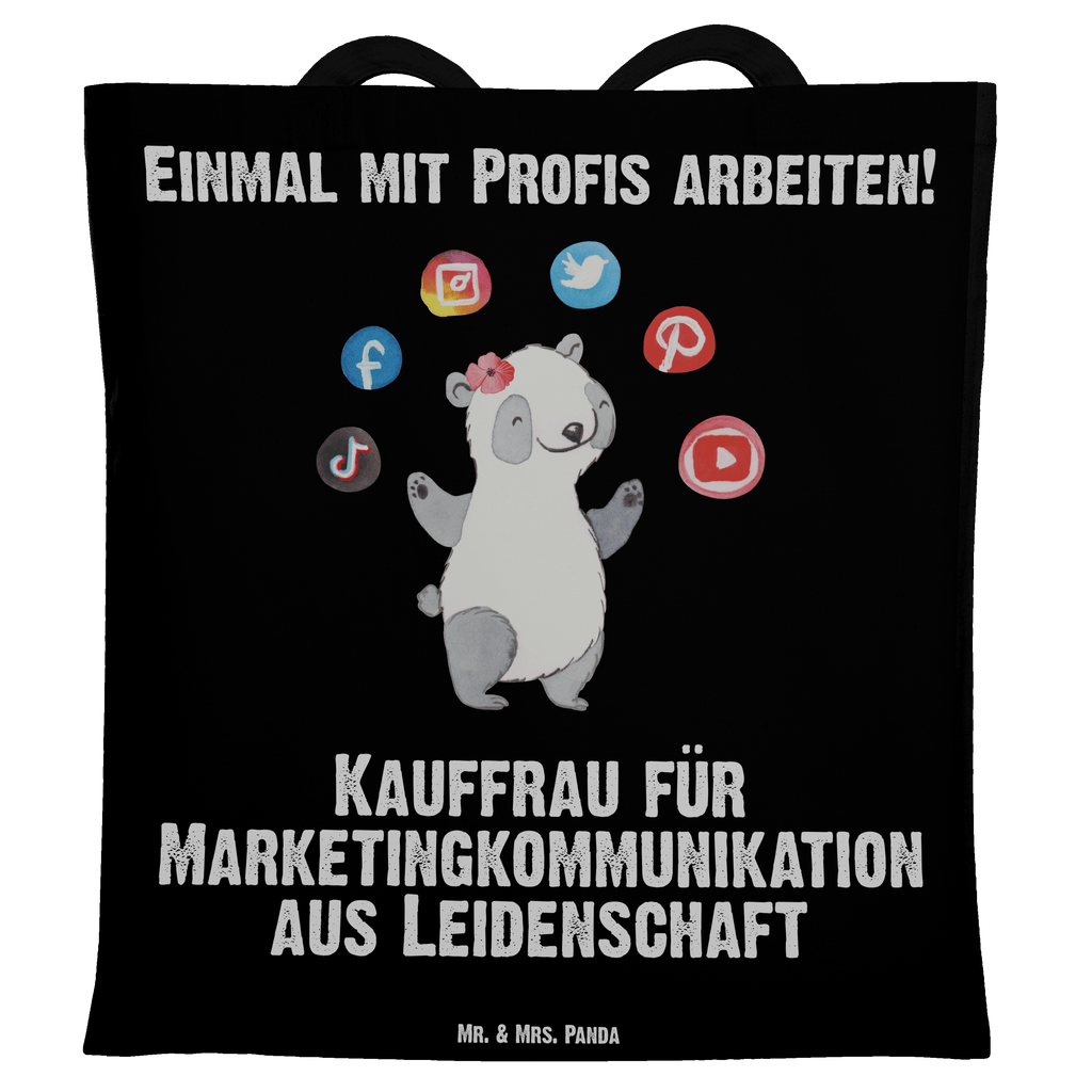 Tragetasche Kauffrau für Marketingkommunikation aus Leidenschaft Beuteltasche, Beutel, Einkaufstasche, Jutebeutel, Stoffbeutel, Beruf, Ausbildung, Jubiläum, Abschied, Rente, Kollege, Kollegin, Geschenk, Schenken, Arbeitskollege, Mitarbeiter, Firma, Danke, Dankeschön