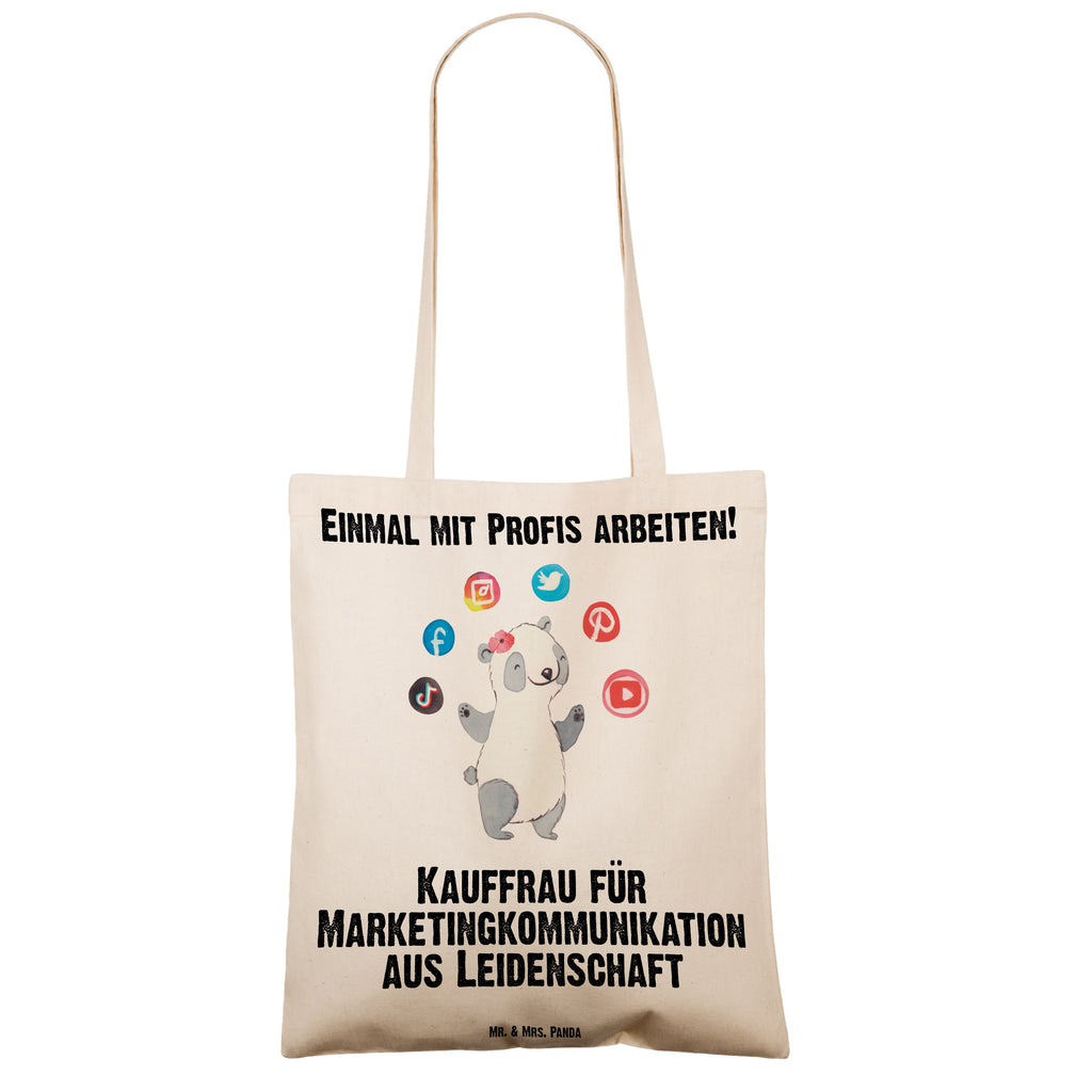 Tragetasche Kauffrau für Marketingkommunikation aus Leidenschaft Beuteltasche, Beutel, Einkaufstasche, Jutebeutel, Stoffbeutel, Beruf, Ausbildung, Jubiläum, Abschied, Rente, Kollege, Kollegin, Geschenk, Schenken, Arbeitskollege, Mitarbeiter, Firma, Danke, Dankeschön