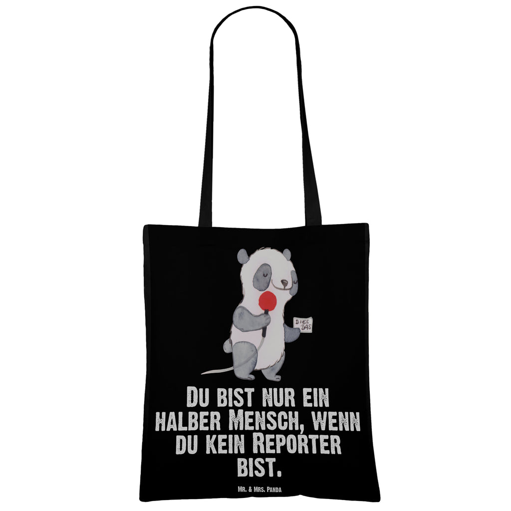 Tragetasche Reporter mit Herz Beuteltasche, Beutel, Einkaufstasche, Jutebeutel, Stoffbeutel, Beruf, Ausbildung, Jubiläum, Abschied, Rente, Kollege, Kollegin, Geschenk, Schenken, Arbeitskollege, Mitarbeiter, Firma, Danke, Dankeschön