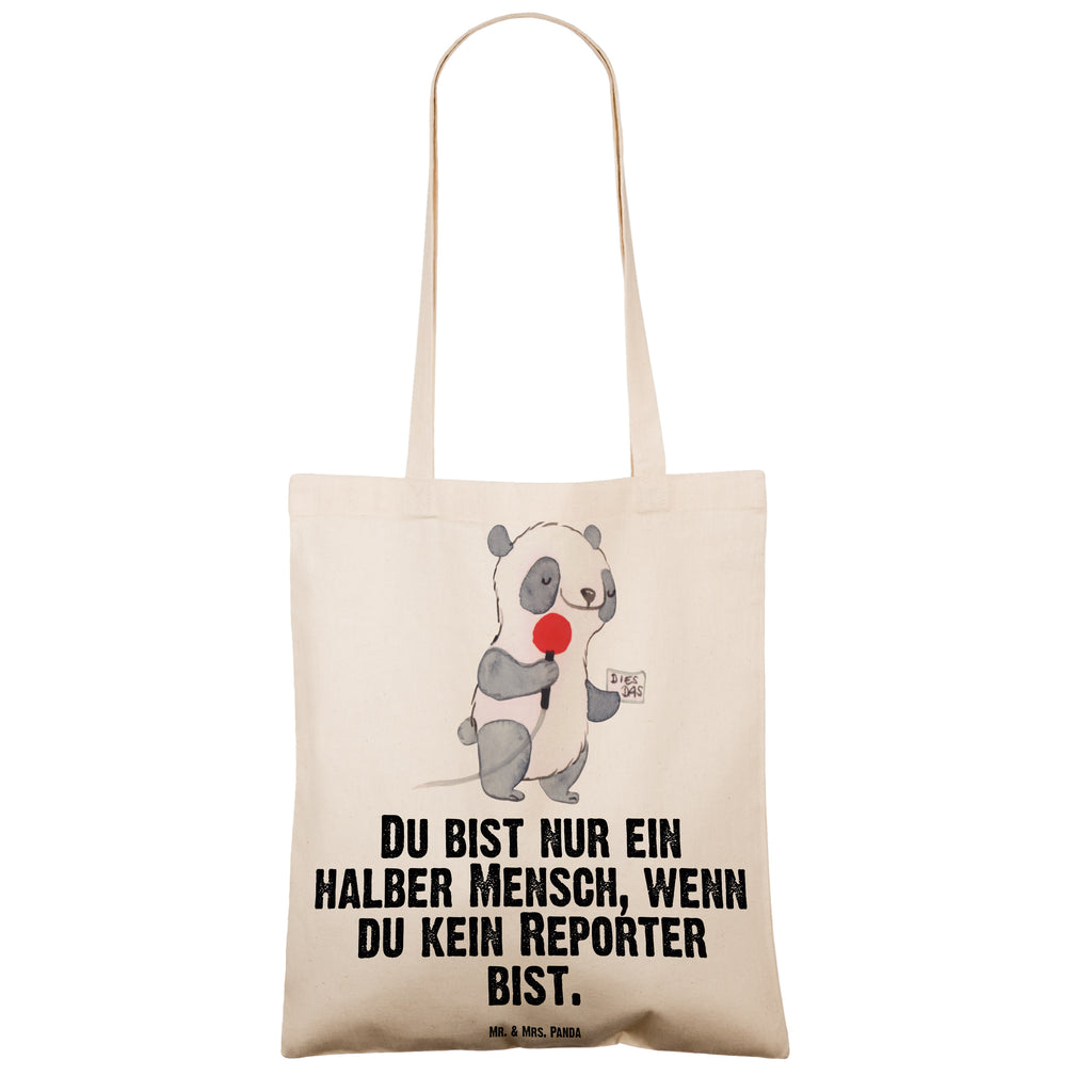 Tragetasche Reporter mit Herz Beuteltasche, Beutel, Einkaufstasche, Jutebeutel, Stoffbeutel, Beruf, Ausbildung, Jubiläum, Abschied, Rente, Kollege, Kollegin, Geschenk, Schenken, Arbeitskollege, Mitarbeiter, Firma, Danke, Dankeschön
