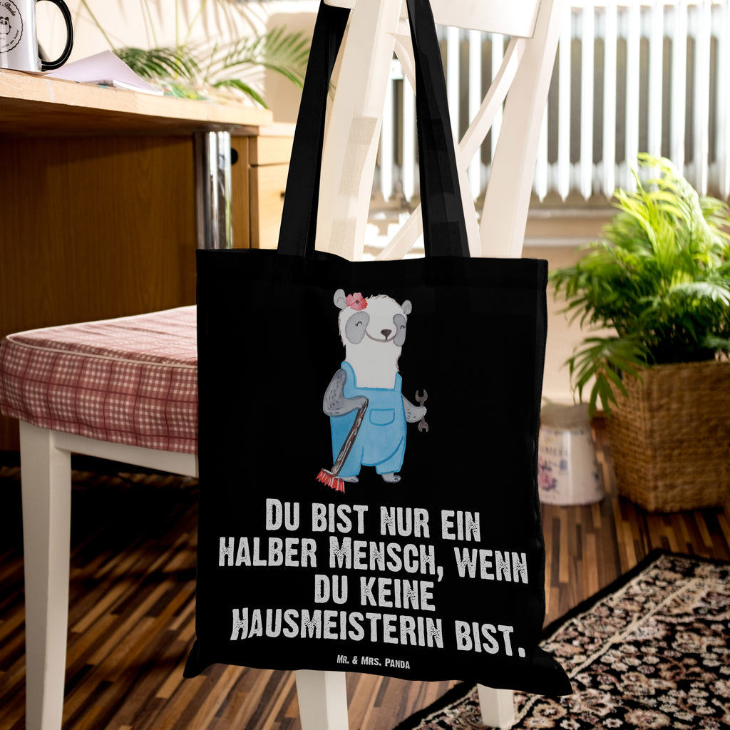 Tragetasche Hausmeisterin mit Herz Beuteltasche, Beutel, Einkaufstasche, Jutebeutel, Stoffbeutel, Beruf, Ausbildung, Jubiläum, Abschied, Rente, Kollege, Kollegin, Geschenk, Schenken, Arbeitskollege, Mitarbeiter, Firma, Danke, Dankeschön, Hausmeisterin, Concierge, Hausverwalterin, Facility Manager