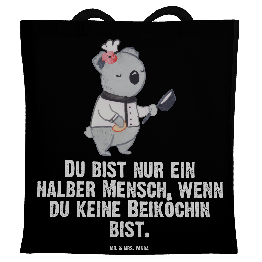 Tragetasche Beiköchin mit Herz Beuteltasche, Beutel, Einkaufstasche, Jutebeutel, Stoffbeutel, Beruf, Ausbildung, Jubiläum, Abschied, Rente, Kollege, Kollegin, Geschenk, Schenken, Arbeitskollege, Mitarbeiter, Firma, Danke, Dankeschön, Beiköchin, Spülhilfe, Hilfsköchin, Jungkoch, Küchenhilfe, Gastronomie, Restaurant, Köchin