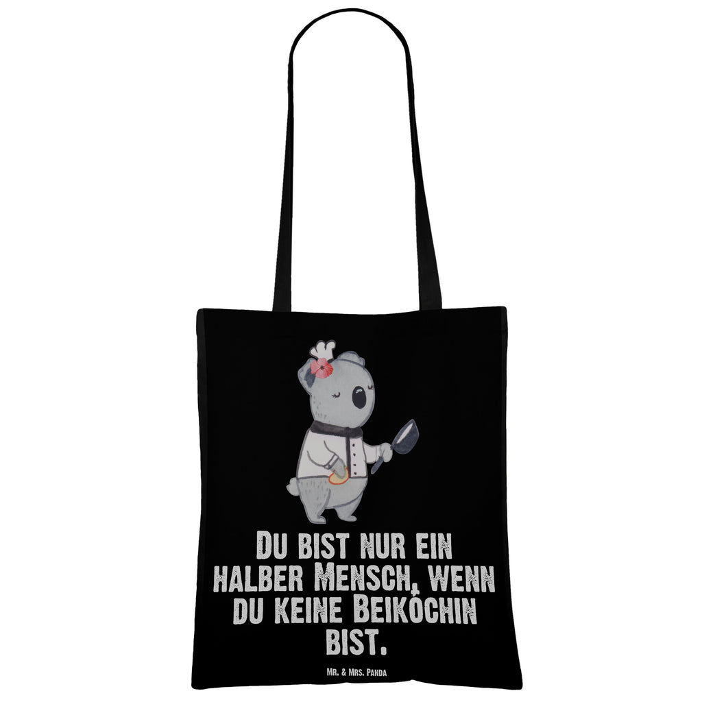 Tragetasche Beiköchin mit Herz Beuteltasche, Beutel, Einkaufstasche, Jutebeutel, Stoffbeutel, Beruf, Ausbildung, Jubiläum, Abschied, Rente, Kollege, Kollegin, Geschenk, Schenken, Arbeitskollege, Mitarbeiter, Firma, Danke, Dankeschön, Beiköchin, Spülhilfe, Hilfsköchin, Jungkoch, Küchenhilfe, Gastronomie, Restaurant, Köchin