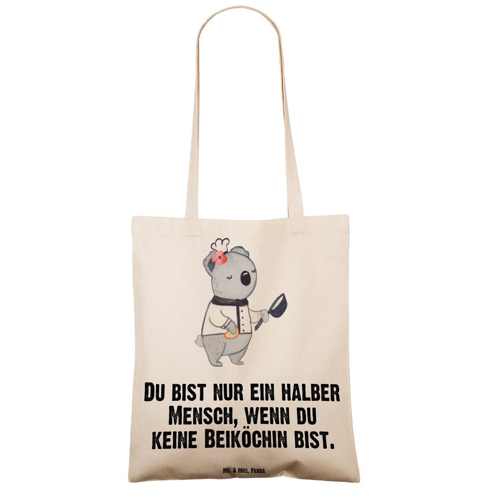 Tragetasche Beiköchin mit Herz Beuteltasche, Beutel, Einkaufstasche, Jutebeutel, Stoffbeutel, Beruf, Ausbildung, Jubiläum, Abschied, Rente, Kollege, Kollegin, Geschenk, Schenken, Arbeitskollege, Mitarbeiter, Firma, Danke, Dankeschön, Beiköchin, Spülhilfe, Hilfsköchin, Jungkoch, Küchenhilfe, Gastronomie, Restaurant, Köchin