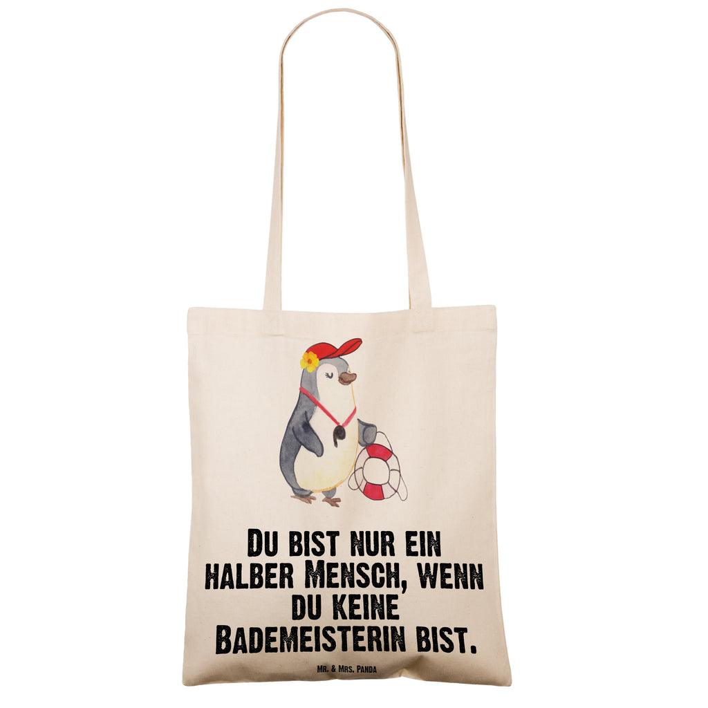 Tragetasche Bademeisterin mit Herz Beuteltasche, Beutel, Einkaufstasche, Jutebeutel, Stoffbeutel, Beruf, Ausbildung, Jubiläum, Abschied, Rente, Kollege, Kollegin, Geschenk, Schenken, Arbeitskollege, Mitarbeiter, Firma, Danke, Dankeschön, Bademeisterin, Rettungsschwimmerin, Schwimmmeisterin, Schwimmbad, Freibad, Badeanstalt, Schwimmverein, Schwimmschule