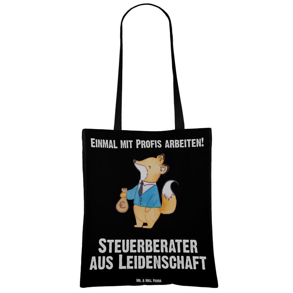 Tragetasche Steuerberater aus Leidenschaft Beuteltasche, Beutel, Einkaufstasche, Jutebeutel, Stoffbeutel, Beruf, Ausbildung, Jubiläum, Abschied, Rente, Kollege, Kollegin, Geschenk, Schenken, Arbeitskollege, Mitarbeiter, Firma, Danke, Dankeschön