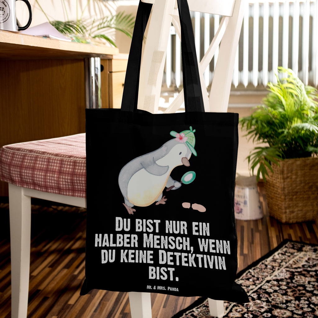 Tragetasche Detektivin mit Herz Beuteltasche, Beutel, Einkaufstasche, Jutebeutel, Stoffbeutel, Beruf, Ausbildung, Jubiläum, Abschied, Rente, Kollege, Kollegin, Geschenk, Schenken, Arbeitskollege, Mitarbeiter, Firma, Danke, Dankeschön, Detektivin, Ermittlerin, Agentin, Privatdetektei, Berufsdetektivin, Wirtschaftsdetektei, Detektivausbildung, Spurensuche