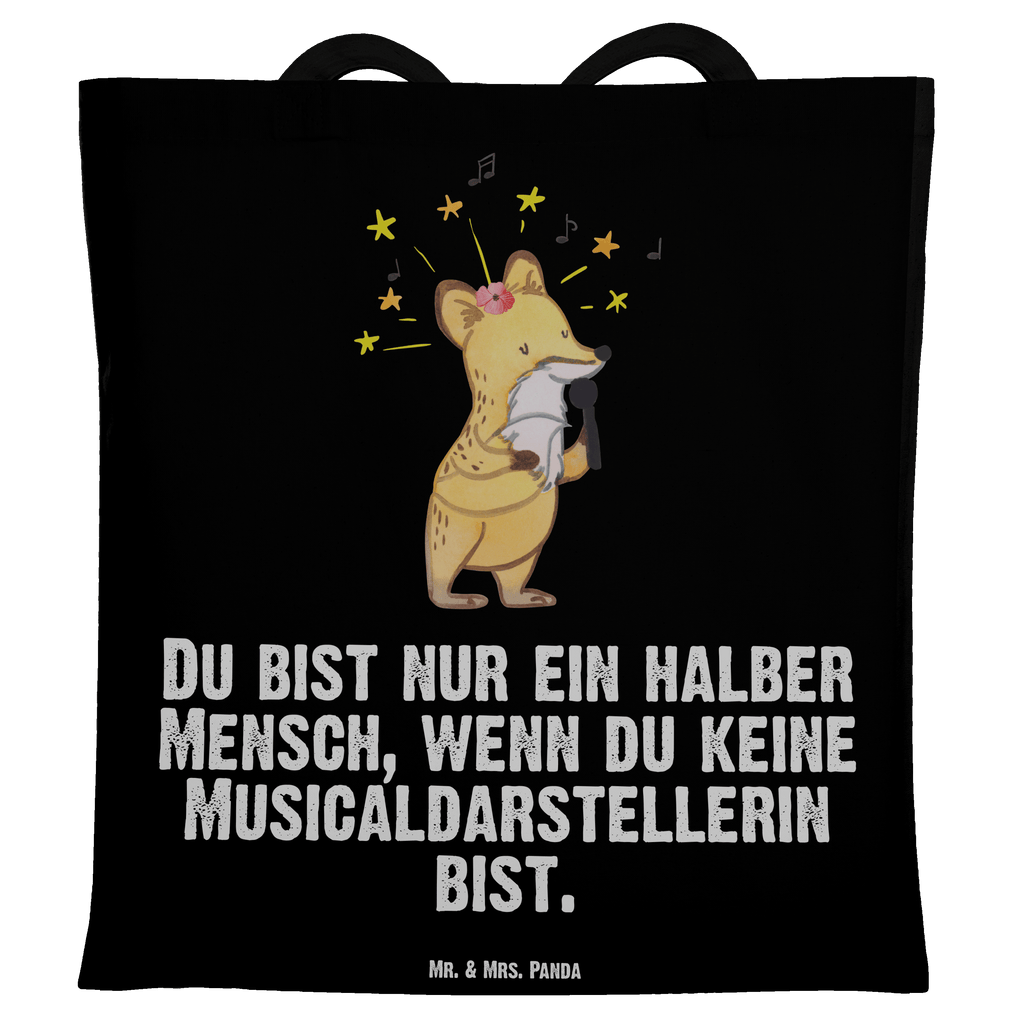 Tragetasche Musicaldarstellerin mit Herz Beuteltasche, Beutel, Einkaufstasche, Jutebeutel, Stoffbeutel, Beruf, Ausbildung, Jubiläum, Abschied, Rente, Kollege, Kollegin, Geschenk, Schenken, Arbeitskollege, Mitarbeiter, Firma, Danke, Dankeschön