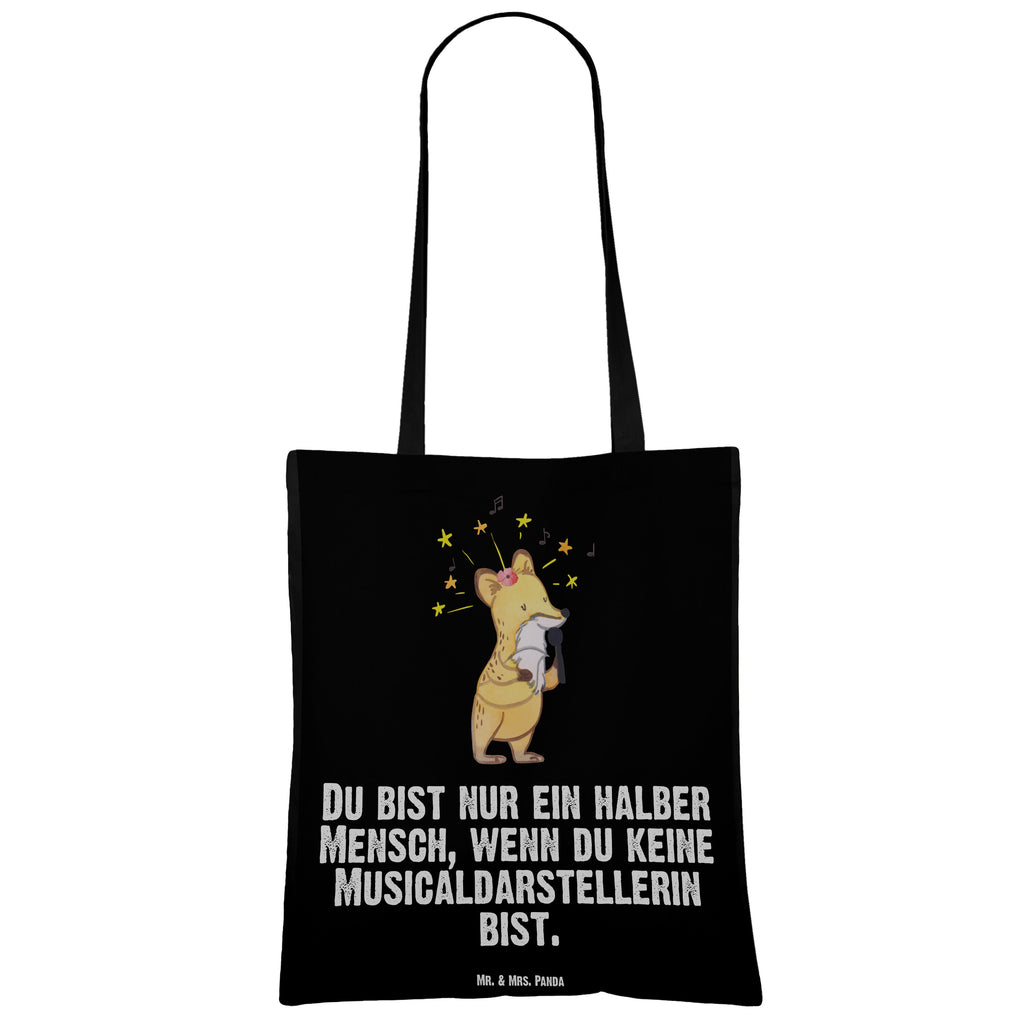 Tragetasche Musicaldarstellerin mit Herz Beuteltasche, Beutel, Einkaufstasche, Jutebeutel, Stoffbeutel, Beruf, Ausbildung, Jubiläum, Abschied, Rente, Kollege, Kollegin, Geschenk, Schenken, Arbeitskollege, Mitarbeiter, Firma, Danke, Dankeschön