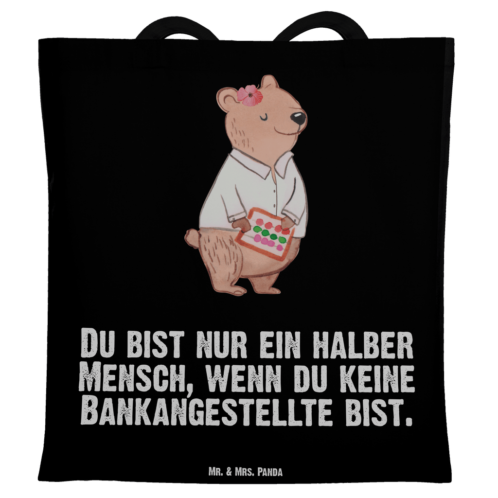 Tragetasche Bankangestellte mit Herz Beuteltasche, Beutel, Einkaufstasche, Jutebeutel, Stoffbeutel, Beruf, Ausbildung, Jubiläum, Abschied, Rente, Kollege, Kollegin, Geschenk, Schenken, Arbeitskollege, Mitarbeiter, Firma, Danke, Dankeschön, Bankangestellte, Bankfachfrau, Bänkerin, Bankberaterin