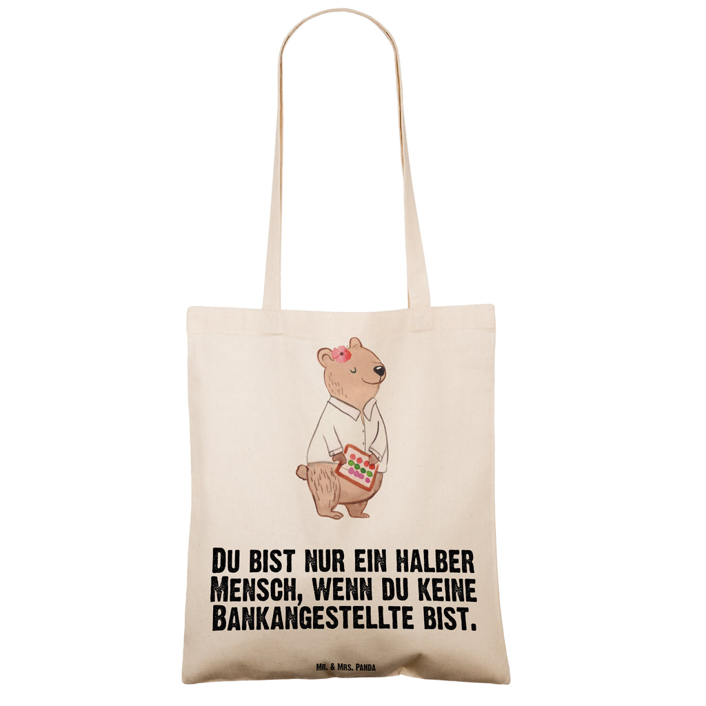 Tragetasche Bankangestellte mit Herz Beuteltasche, Beutel, Einkaufstasche, Jutebeutel, Stoffbeutel, Beruf, Ausbildung, Jubiläum, Abschied, Rente, Kollege, Kollegin, Geschenk, Schenken, Arbeitskollege, Mitarbeiter, Firma, Danke, Dankeschön, Bankangestellte, Bankfachfrau, Bänkerin, Bankberaterin