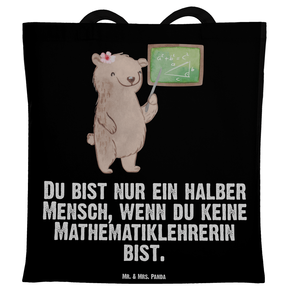 Tragetasche Mathematiklehrerin mit Herz Beuteltasche, Beutel, Einkaufstasche, Jutebeutel, Stoffbeutel, Beruf, Ausbildung, Jubiläum, Abschied, Rente, Kollege, Kollegin, Geschenk, Schenken, Arbeitskollege, Mitarbeiter, Firma, Danke, Dankeschön, Mathematiklehrerin, Lehramtstudent, Referendariat, Mathelehrerin, Matheunterricht, Mathe, Lehrer