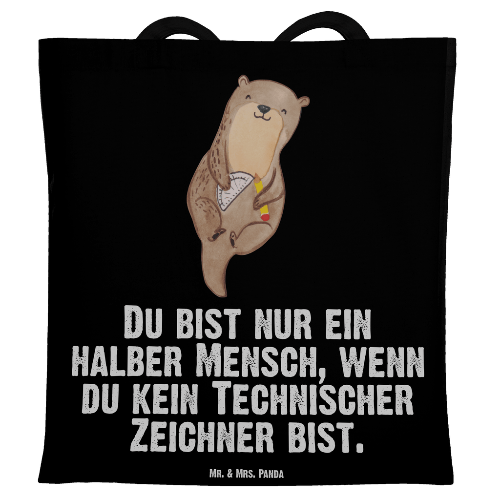 Tragetasche Technischer Zeichner mit Herz Beuteltasche, Beutel, Einkaufstasche, Jutebeutel, Stoffbeutel, Beruf, Ausbildung, Jubiläum, Abschied, Rente, Kollege, Kollegin, Geschenk, Schenken, Arbeitskollege, Mitarbeiter, Firma, Danke, Dankeschön