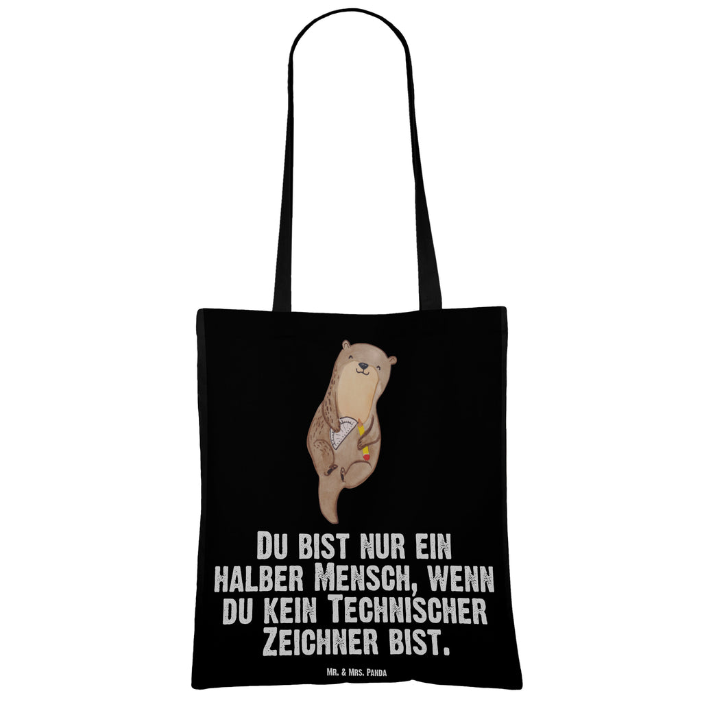 Tragetasche Technischer Zeichner mit Herz Beuteltasche, Beutel, Einkaufstasche, Jutebeutel, Stoffbeutel, Beruf, Ausbildung, Jubiläum, Abschied, Rente, Kollege, Kollegin, Geschenk, Schenken, Arbeitskollege, Mitarbeiter, Firma, Danke, Dankeschön