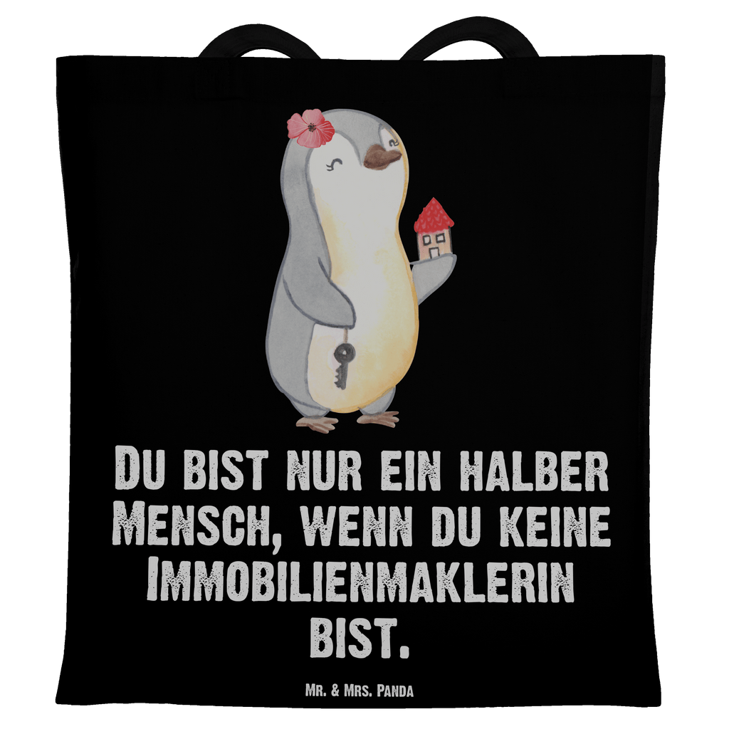 Tragetasche Immobilienmaklerin mit Herz Beuteltasche, Beutel, Einkaufstasche, Jutebeutel, Stoffbeutel, Beruf, Ausbildung, Jubiläum, Abschied, Rente, Kollege, Kollegin, Geschenk, Schenken, Arbeitskollege, Mitarbeiter, Firma, Danke, Dankeschön, Immobilienmaklerin, Immobilienhändlerin, Immobilienkauffrau, Immobilienbüro