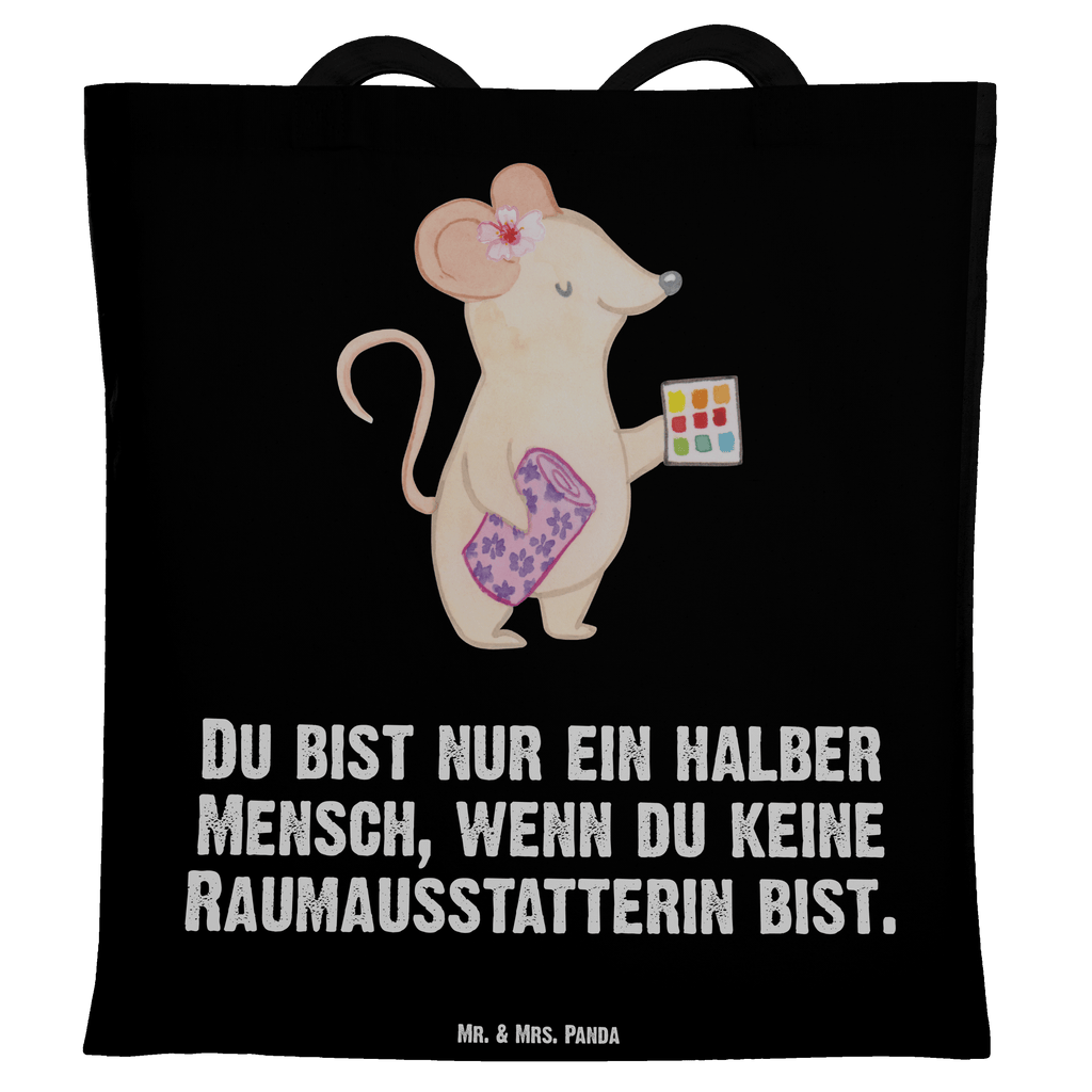 Tragetasche Raumausstatterin mit Herz Beuteltasche, Beutel, Einkaufstasche, Jutebeutel, Stoffbeutel, Beruf, Ausbildung, Jubiläum, Abschied, Rente, Kollege, Kollegin, Geschenk, Schenken, Arbeitskollege, Mitarbeiter, Firma, Danke, Dankeschön