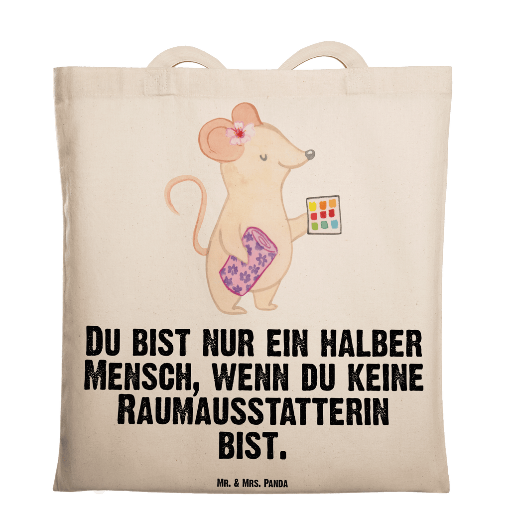Tragetasche Raumausstatterin mit Herz Beuteltasche, Beutel, Einkaufstasche, Jutebeutel, Stoffbeutel, Beruf, Ausbildung, Jubiläum, Abschied, Rente, Kollege, Kollegin, Geschenk, Schenken, Arbeitskollege, Mitarbeiter, Firma, Danke, Dankeschön