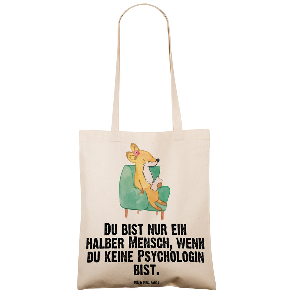 Tragetasche Psychologin mit Herz Beuteltasche, Beutel, Einkaufstasche, Jutebeutel, Stoffbeutel, Beruf, Ausbildung, Jubiläum, Abschied, Rente, Kollege, Kollegin, Geschenk, Schenken, Arbeitskollege, Mitarbeiter, Firma, Danke, Dankeschön