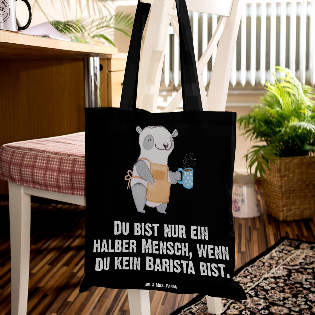 Tragetasche Barista mit Herz Beuteltasche, Beutel, Einkaufstasche, Jutebeutel, Stoffbeutel, Beruf, Ausbildung, Jubiläum, Abschied, Rente, Kollege, Kollegin, Geschenk, Schenken, Arbeitskollege, Mitarbeiter, Firma, Danke, Dankeschön, Barista, Eröffnung Cafe, Kaffee