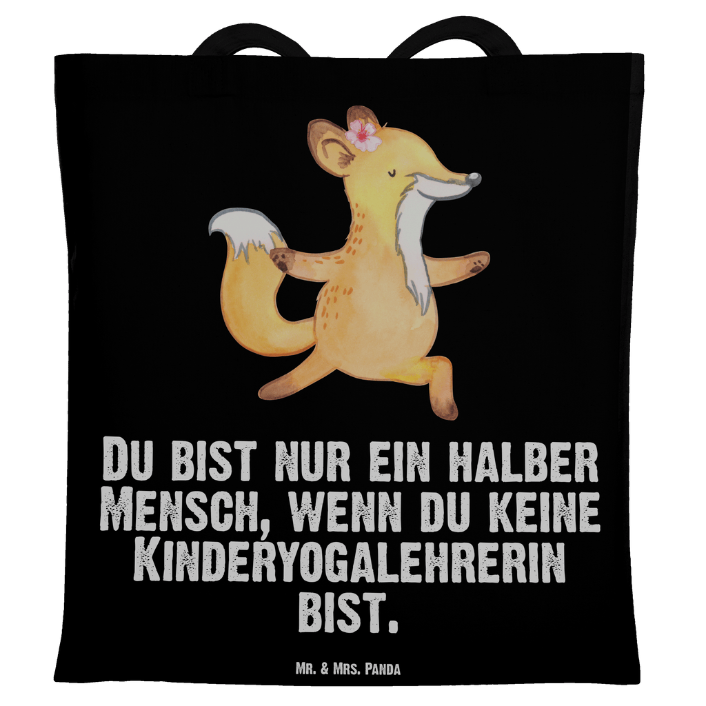 Tragetasche Kinderyogalehrerin mit Herz Beuteltasche, Beutel, Einkaufstasche, Jutebeutel, Stoffbeutel, Beruf, Ausbildung, Jubiläum, Abschied, Rente, Kollege, Kollegin, Geschenk, Schenken, Arbeitskollege, Mitarbeiter, Firma, Danke, Dankeschön
