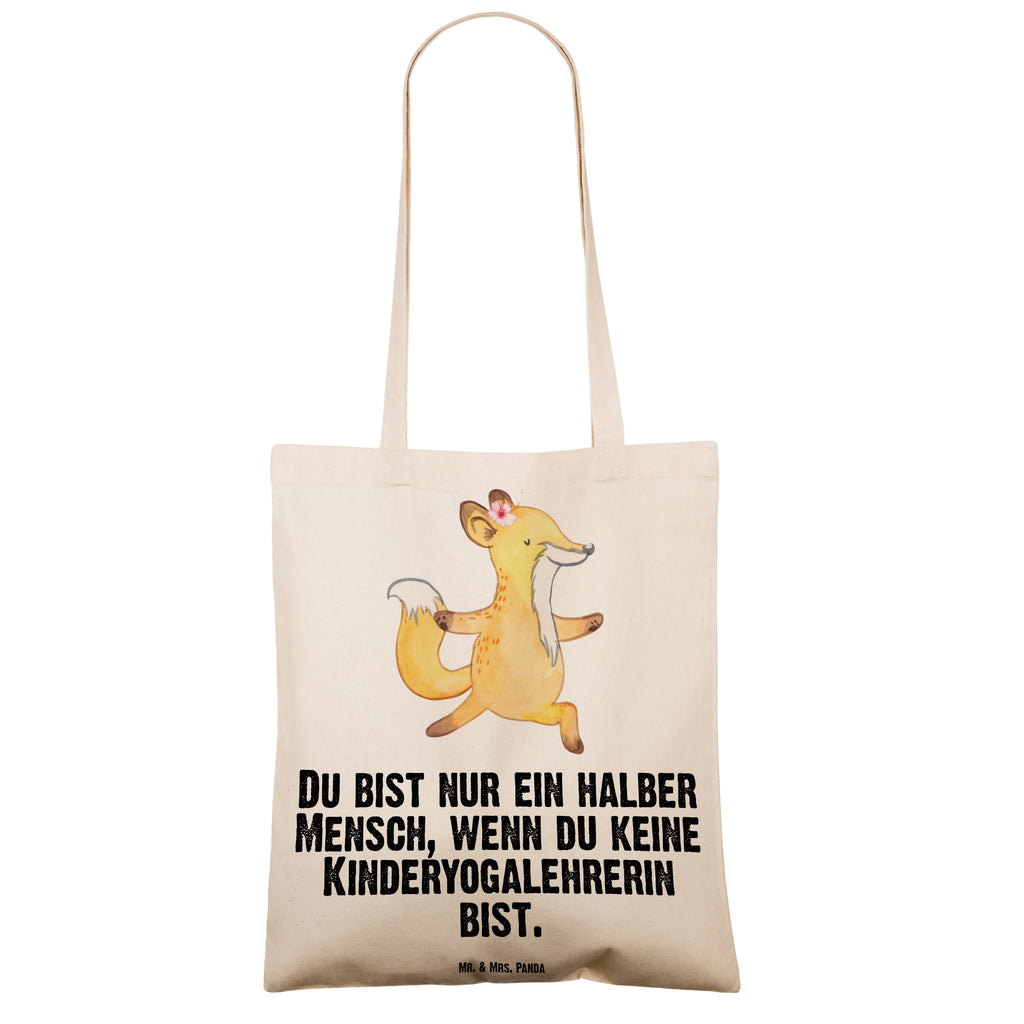 Tragetasche Kinderyogalehrerin mit Herz Beuteltasche, Beutel, Einkaufstasche, Jutebeutel, Stoffbeutel, Beruf, Ausbildung, Jubiläum, Abschied, Rente, Kollege, Kollegin, Geschenk, Schenken, Arbeitskollege, Mitarbeiter, Firma, Danke, Dankeschön