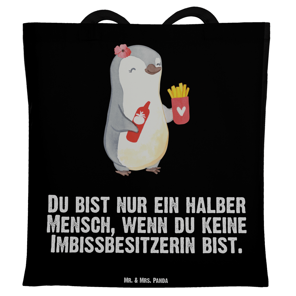 Tragetasche Imbissbesitzerin mit Herz Beuteltasche, Beutel, Einkaufstasche, Jutebeutel, Stoffbeutel, Beruf, Ausbildung, Jubiläum, Abschied, Rente, Kollege, Kollegin, Geschenk, Schenken, Arbeitskollege, Mitarbeiter, Firma, Danke, Dankeschön, Imbissbesitzerin, Imibissverkäuferin, Pommesverkäuferin, Pommesliebe