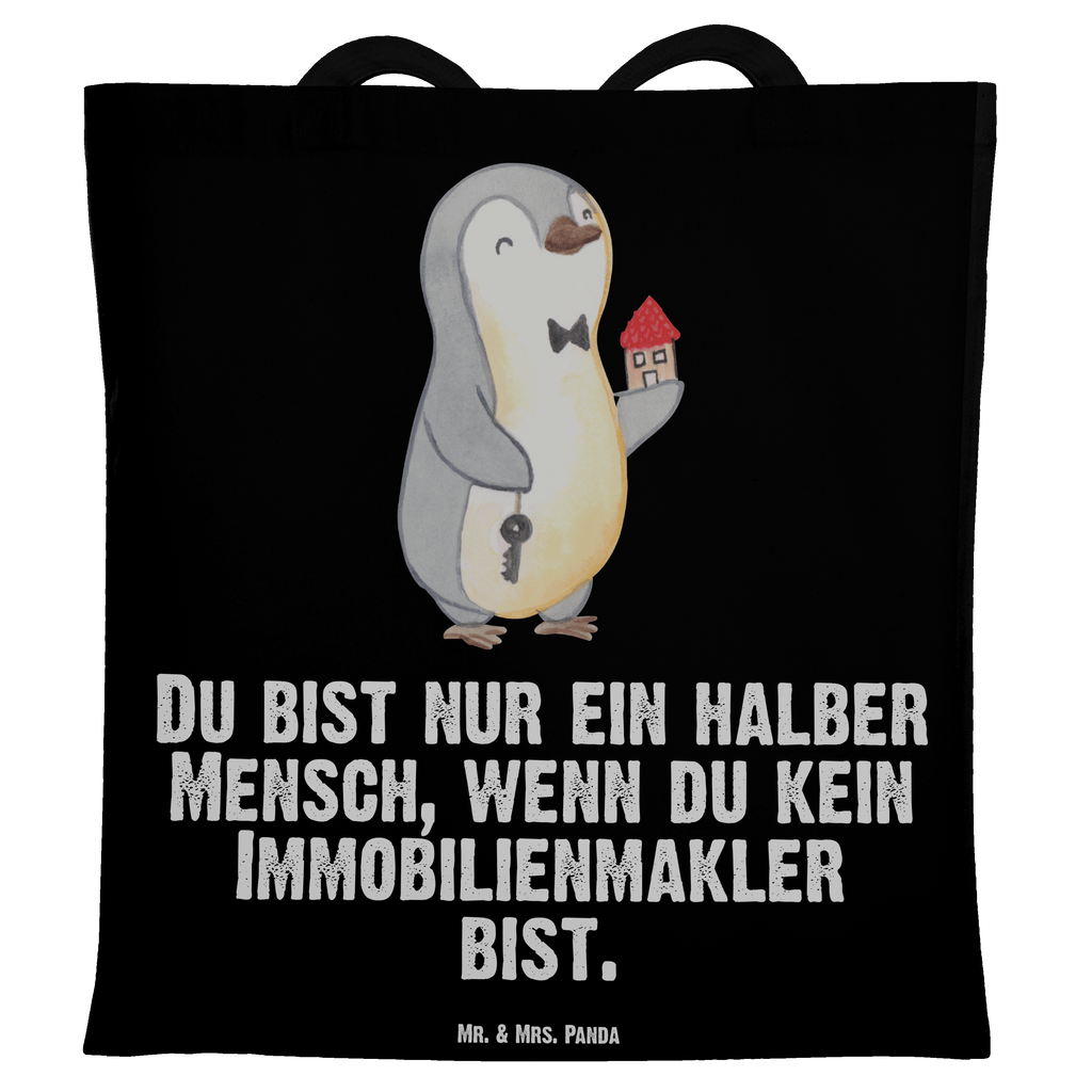 Tragetasche Immobilienmakler mit Herz Beuteltasche, Beutel, Einkaufstasche, Jutebeutel, Stoffbeutel, Beruf, Ausbildung, Jubiläum, Abschied, Rente, Kollege, Kollegin, Geschenk, Schenken, Arbeitskollege, Mitarbeiter, Firma, Danke, Dankeschön, Immobilienmakler, Immobilienhändler, Immobilienkaufmann, Immobilienbüro