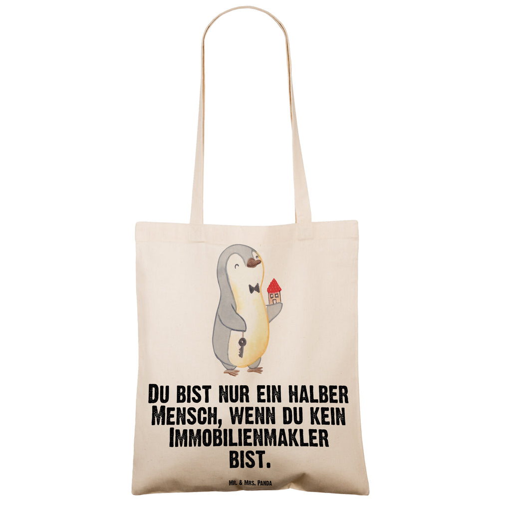 Tragetasche Immobilienmakler mit Herz Beuteltasche, Beutel, Einkaufstasche, Jutebeutel, Stoffbeutel, Beruf, Ausbildung, Jubiläum, Abschied, Rente, Kollege, Kollegin, Geschenk, Schenken, Arbeitskollege, Mitarbeiter, Firma, Danke, Dankeschön, Immobilienmakler, Immobilienhändler, Immobilienkaufmann, Immobilienbüro