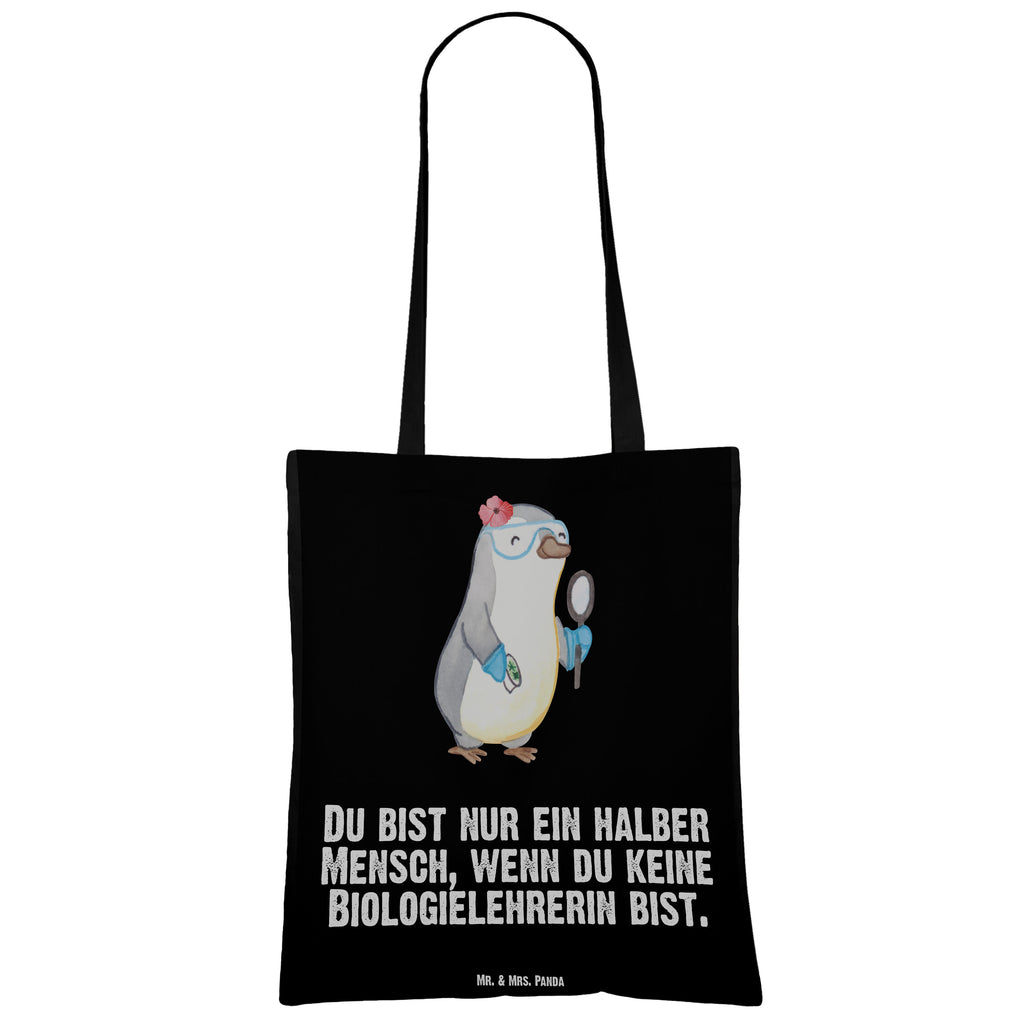 Tragetasche Biologielehrerin mit Herz Beuteltasche, Beutel, Einkaufstasche, Jutebeutel, Stoffbeutel, Beruf, Ausbildung, Jubiläum, Abschied, Rente, Kollege, Kollegin, Geschenk, Schenken, Arbeitskollege, Mitarbeiter, Firma, Danke, Dankeschön, Biologielehrerin, Biolehrerin, Biounterricht, Biologie, Schule, Grundschule