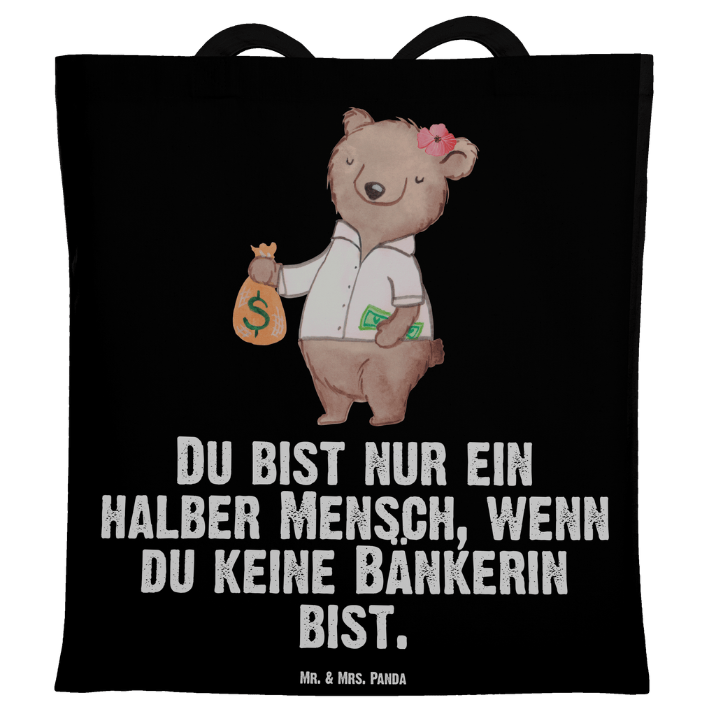 Tragetasche Bänkerin mit Herz Beuteltasche, Beutel, Einkaufstasche, Jutebeutel, Stoffbeutel, Beruf, Ausbildung, Jubiläum, Abschied, Rente, Kollege, Kollegin, Geschenk, Schenken, Arbeitskollege, Mitarbeiter, Firma, Danke, Dankeschön, Bänkerin, Bankfachfrau, Bankangestellte, Bankberaterin