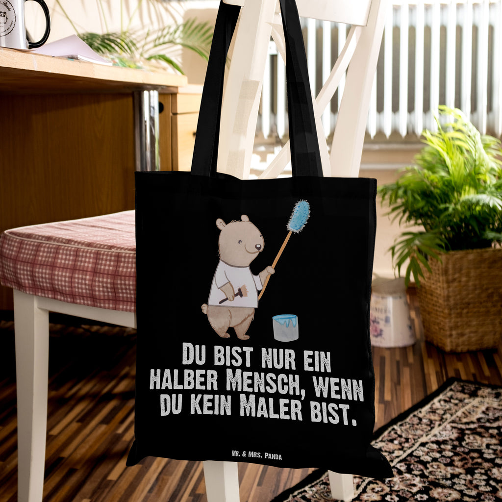 Tragetasche Maler mit Herz Beuteltasche, Beutel, Einkaufstasche, Jutebeutel, Stoffbeutel, Beruf, Ausbildung, Jubiläum, Abschied, Rente, Kollege, Kollegin, Geschenk, Schenken, Arbeitskollege, Mitarbeiter, Firma, Danke, Dankeschön, Maler, Malermeister, Gesellenprüfung, Meisterprüfung, Malerbetrieb