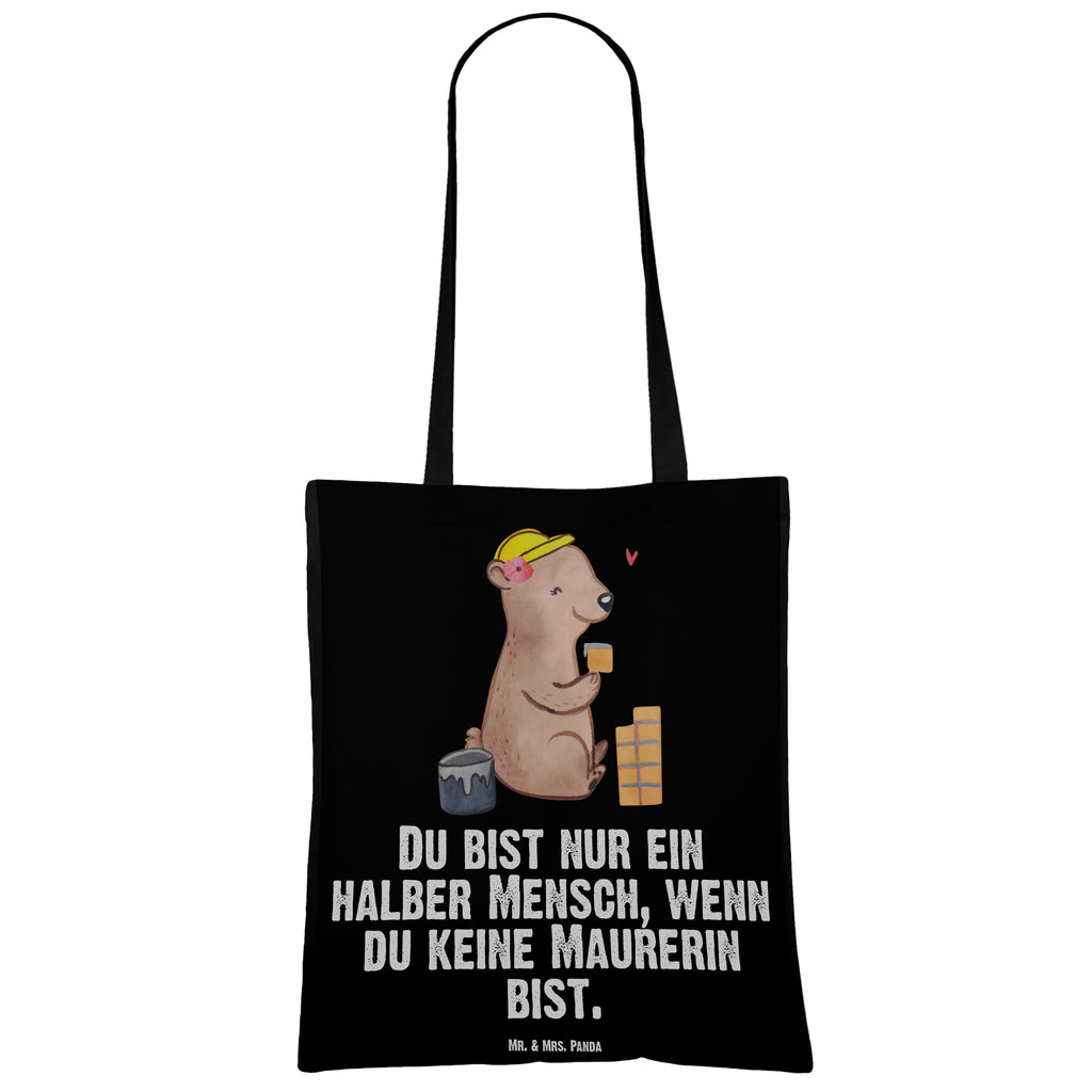 Tragetasche Maurerin mit Herz Beuteltasche, Beutel, Einkaufstasche, Jutebeutel, Stoffbeutel, Beruf, Ausbildung, Jubiläum, Abschied, Rente, Kollege, Kollegin, Geschenk, Schenken, Arbeitskollege, Mitarbeiter, Firma, Danke, Dankeschön, Maurerin, Maurermeisterin, Gesellenprüfung, Handwerkerin, Maurerbetrieb