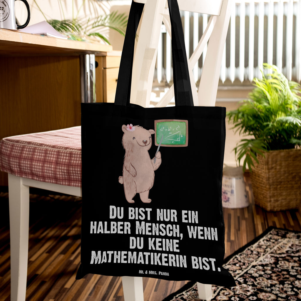 Tragetasche Mathematikerin mit Herz Beuteltasche, Beutel, Einkaufstasche, Jutebeutel, Stoffbeutel, Beruf, Ausbildung, Jubiläum, Abschied, Rente, Kollege, Kollegin, Geschenk, Schenken, Arbeitskollege, Mitarbeiter, Firma, Danke, Dankeschön, Mathematikerin, Mathematik Studium, Studentin Mathe, Bachelor, Master