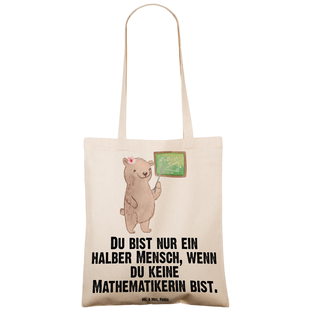 Tragetasche Mathematikerin mit Herz Beuteltasche, Beutel, Einkaufstasche, Jutebeutel, Stoffbeutel, Beruf, Ausbildung, Jubiläum, Abschied, Rente, Kollege, Kollegin, Geschenk, Schenken, Arbeitskollege, Mitarbeiter, Firma, Danke, Dankeschön, Mathematikerin, Mathematik Studium, Studentin Mathe, Bachelor, Master