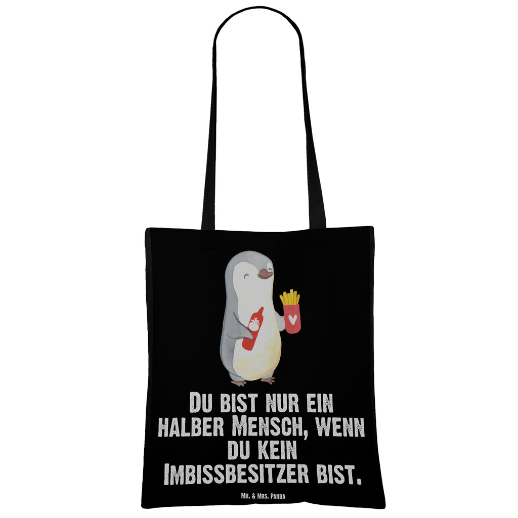 Tragetasche Imbissbesitzer mit Herz Beuteltasche, Beutel, Einkaufstasche, Jutebeutel, Stoffbeutel, Beruf, Ausbildung, Jubiläum, Abschied, Rente, Kollege, Kollegin, Geschenk, Schenken, Arbeitskollege, Mitarbeiter, Firma, Danke, Dankeschön, Imbissbesitzer, Imbissverkäufer, Pommesverkäufer, Pommesliebe